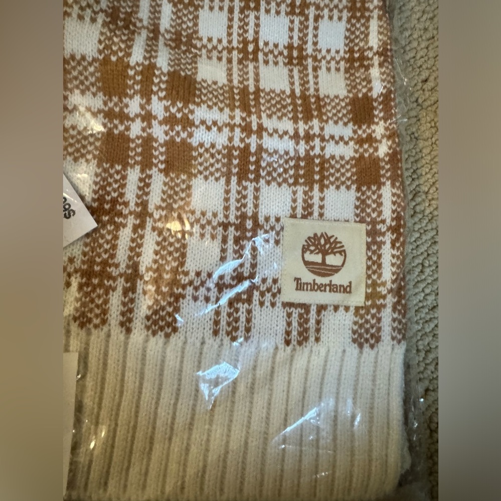 Timberland plaid scarf NIB